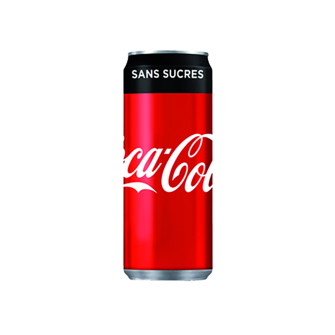 Canette Coca-Cola Zero 33cl en livraison avec pizza chez Gino & Giulia